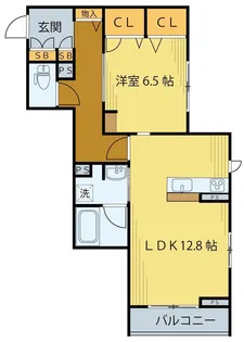 ベレオ北仙台駅【2階】の間取り