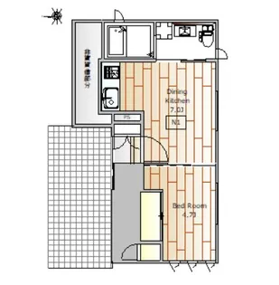 目黒SPACE N【1階】の間取り