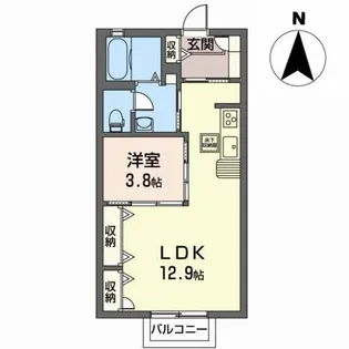 グリーンヒル【1階】の間取り