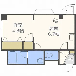 恵比寿第2ハイツ【1階】の間取り