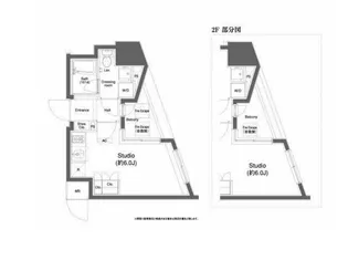 プラウドフラット白金高輪【10階】の間取り