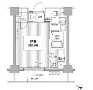 ヒューリックレジデンス茗荷谷【4階】の間取り