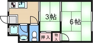 グロー東加賀屋【4階】の間取り