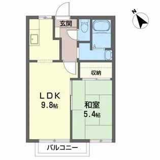エトワス D【2階】の間取り