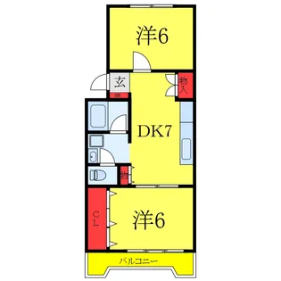 守屋ビル【2階】の間取り