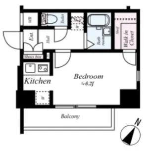 レピュア大塚【5階】の間取り