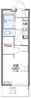 レオパレス田戸【3階】の間取り