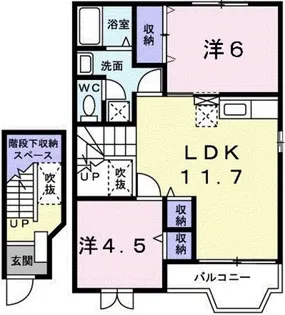 クレストール21【2階】の間取り