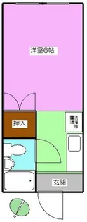 ハイツタカハシA【1階】の間取り