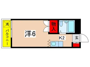 サンシャイン三輪【3階】の間取り