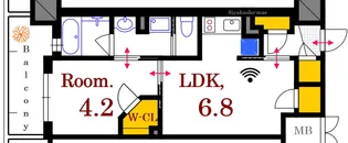 エステムコート広島国泰寺【2階】の間取り