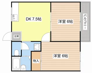 レピュート結城【2階】の間取り