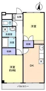 キャッスルコハナ【1階】の間取り