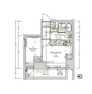 ARKMARK蔵前【10階】の間取り