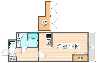 ギャランティー21博多 ORIENT BLD No.66【1階】の間取り