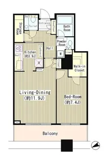 白金タワー【12階】の間取り