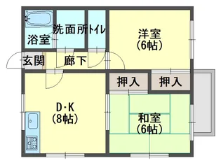 ハイツ・カサブランカ【1階】の間取り
