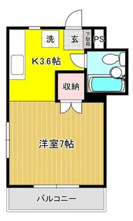 ハイツ朝日【2階】の間取り