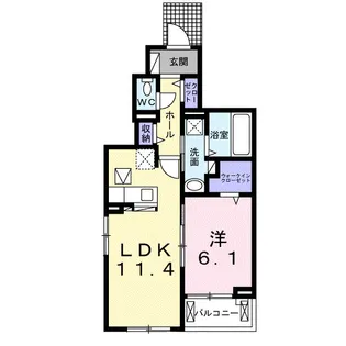 Per Sempre横浜I【1階】の間取り