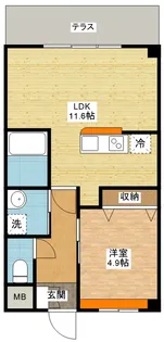 KO OLINA【1階】の間取り