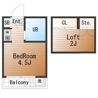 プリンセスコート代沢【2階】の間取り