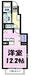 エクセラン【1階】の間取り
