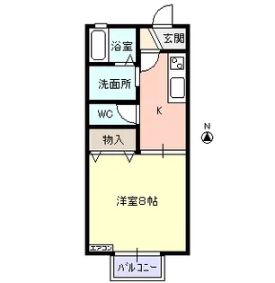 アムール小白川【2階】の間取り