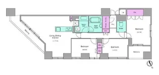 レジディア日本橋馬喰町【12階】の間取り
