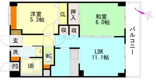第1柴田マンション【4階】の間取り