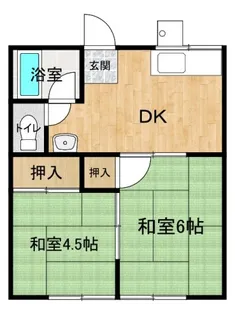 コーポ木村【1階】の間取り