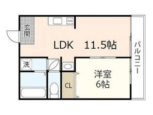 デュウオコート東雲本町【4階】の間取り