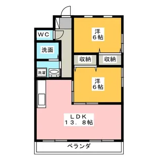 ベルホワイト【1階】の間取り