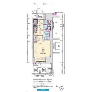 プレサンス神戸セレスティア【2階】の間取り