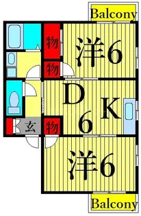 コンポート杉浦【2階】の間取り