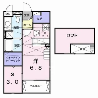ベル ブリーズI【2階】の間取り