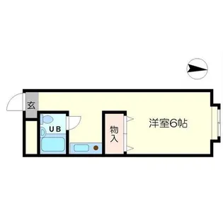ハイム多摩【1階】の間取り