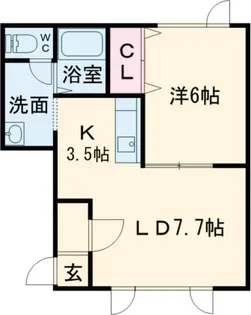 イーストピア・アイ【2階】の間取り