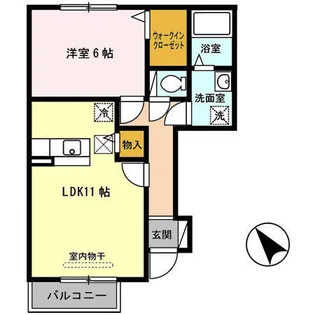 ルビナ グランデ S-I【1階】の間取り