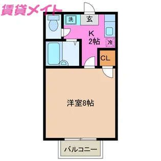 ジュネス・ドミール【2階】の間取り