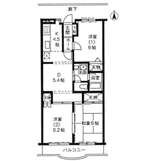 コンフォール ソシア【4階】の間取り