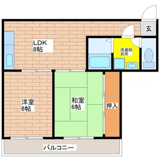 アベニュー田島【3階】の間取り