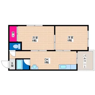 にしきマンション【1階】の間取り