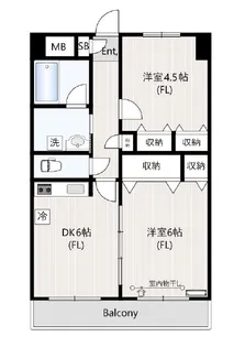 コンフォートヴァレー【4階】の間取り