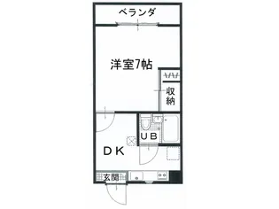 綿蒔ハイツ1号地【2階】の間取り