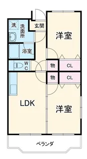 ヒルヴィレッジ【3階】の間取り