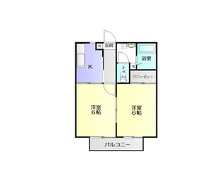 クローカスルミノワ【1階】の間取り