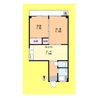 鈴木マンション【2階】の間取り