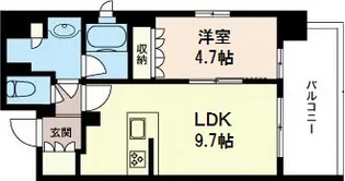 エスティメゾン森下【3階】の間取り