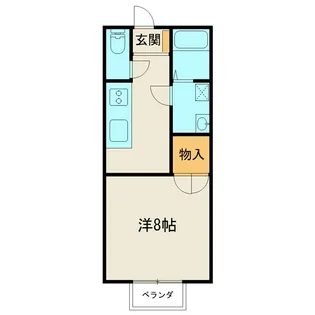 ジュエルコート B【1階】の間取り