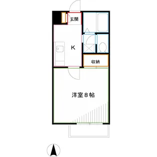 メゾンクレール【2階】の間取り